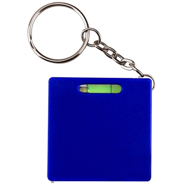 Square Tape Measure Level Key Chain