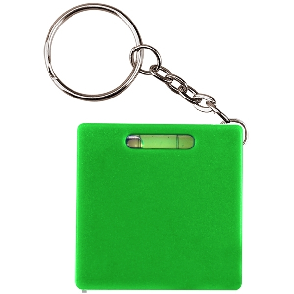 Square Tape Measure Level Key Chain