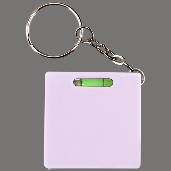 Square Tape Measure Level Key Chain