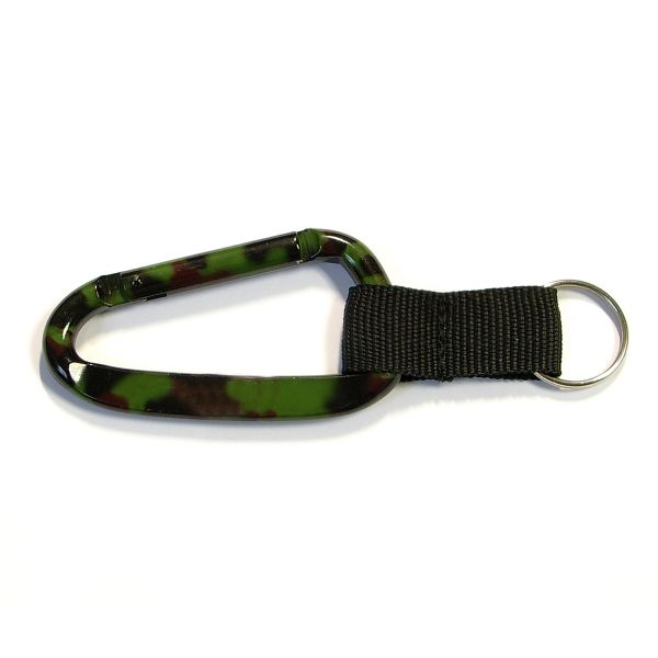 Camouflage Carabiner Strap Key Ring