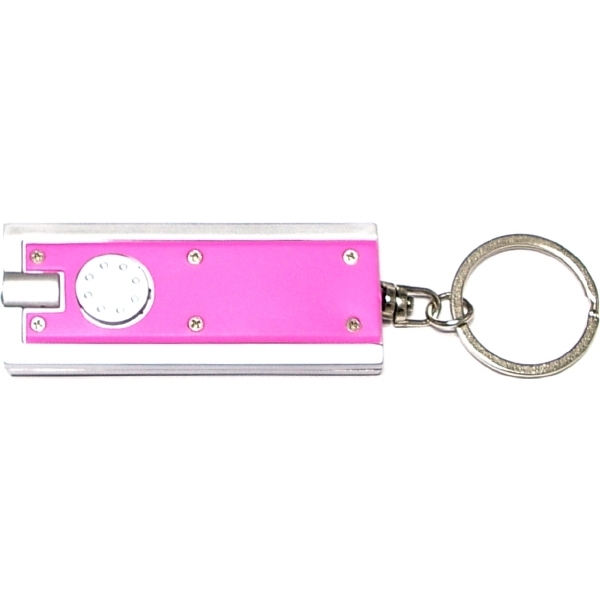 Solid Rectangular LED Key Chain