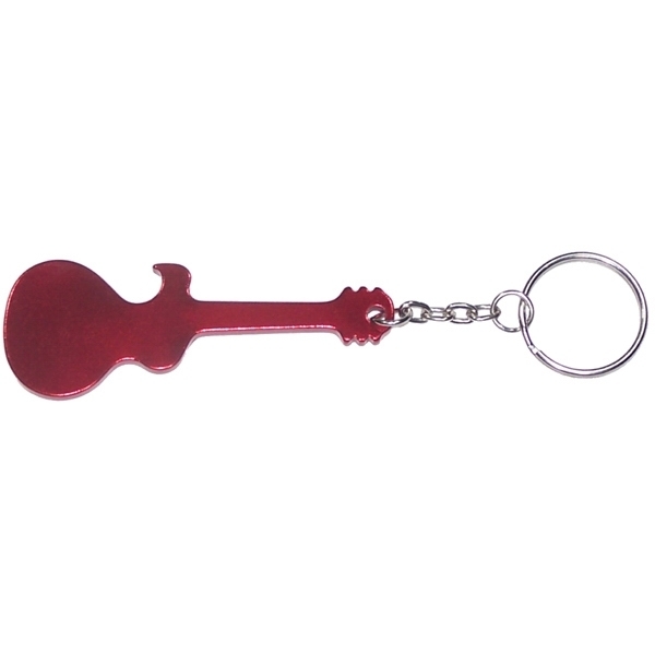 Guitar Aluminum Bottle Opener Key Chain