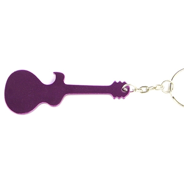 Guitar Aluminum Bottle Opener Key Chain
