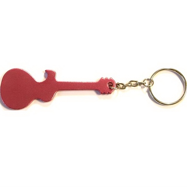 Guitar Aluminum Bottle Opener Key Chain