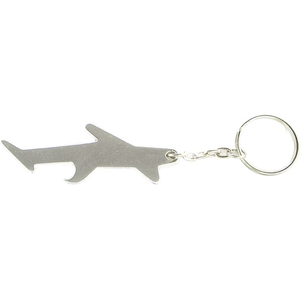 Airplane Aluminum Bottle Opener Key Chain