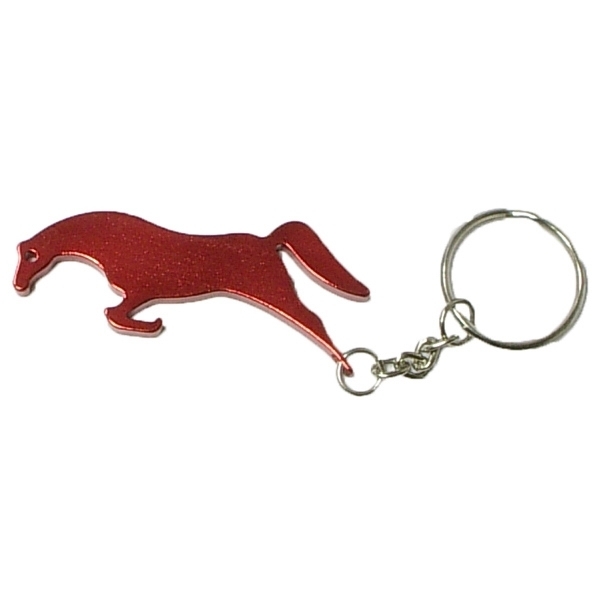 Horse Aluminum Bottle Opener Key Chain