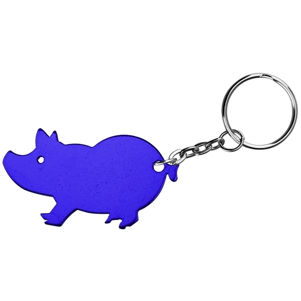Pig Aluminum Bottle Opener Key Chain