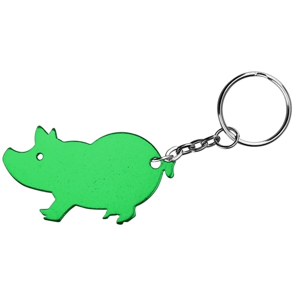 Pig Aluminum Bottle Opener Key Chain