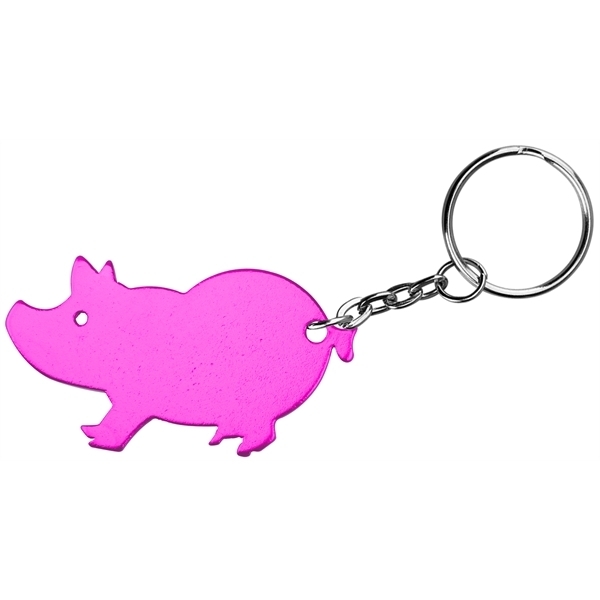 Pig Aluminum Bottle Opener Key Chain