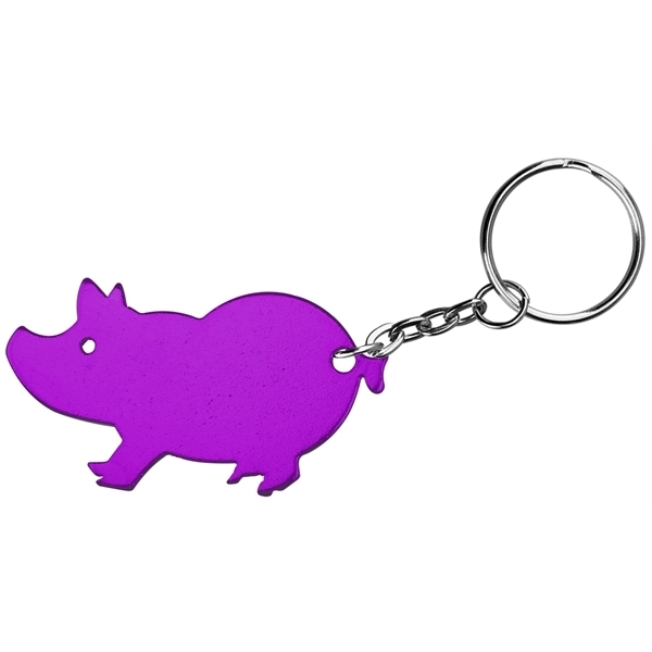 Pig Aluminum Bottle Opener Key Chain