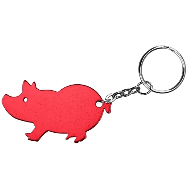 Pig Aluminum Bottle Opener Key Chain