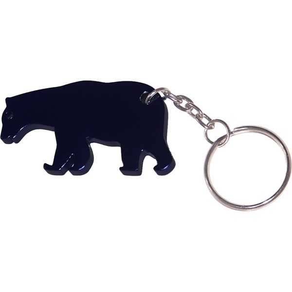 Bear Aluminum Bottle Opener Key Chain