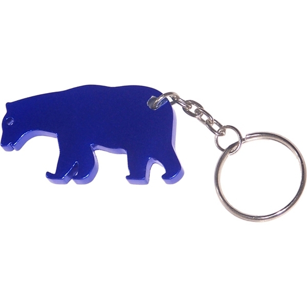 Bear Aluminum Bottle Opener Key Chain
