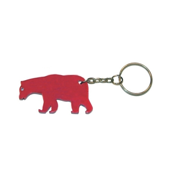 Bear Aluminum Bottle Opener Key Chain