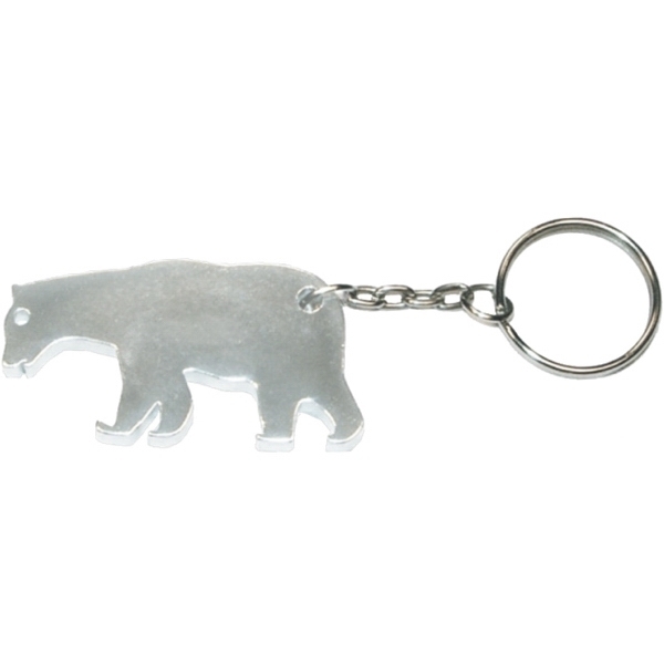 Bear Aluminum Bottle Opener Key Chain