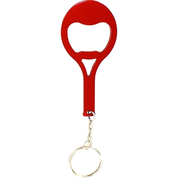Tennis Racket Aluminum Bottle Opener Key Chain