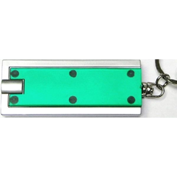 Translucent Rectangular LED Key Chain