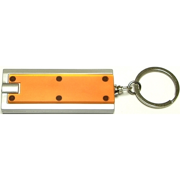 Translucent Rectangular LED Key Chain