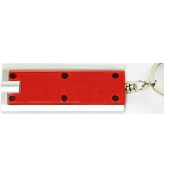 Translucent Rectangular LED Key Chain