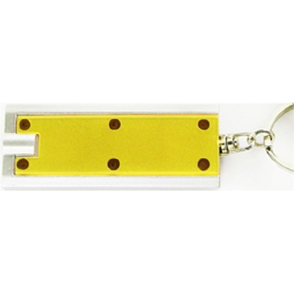 Translucent Rectangular LED Key Chain
