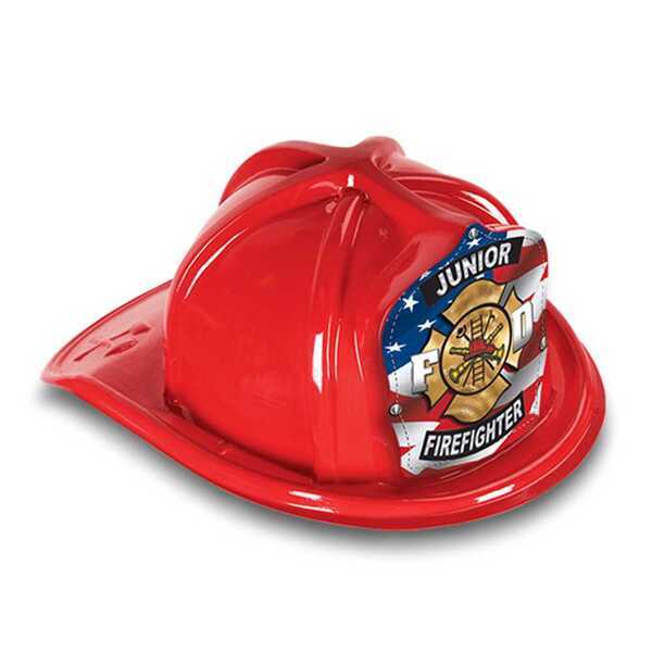 Chief's Choice Kid's Firefighter Hat, Patriotic Maltese Design, Stock