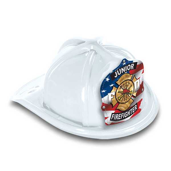 Chief's Choice Kid's Firefighter Hat, Patriotic Maltese Design, Stock