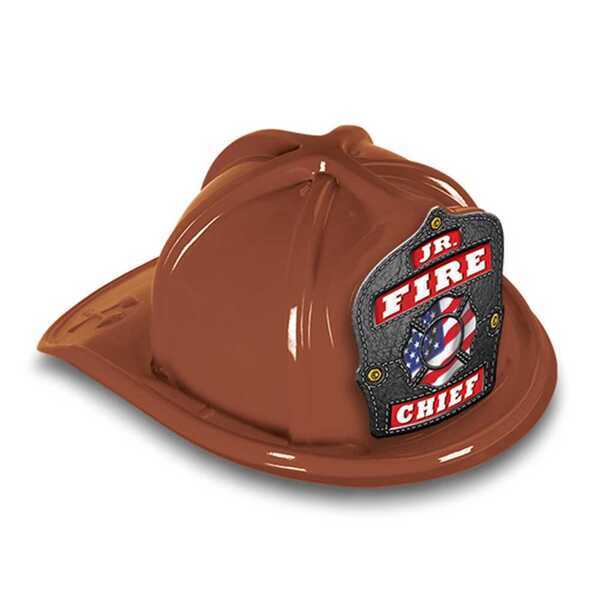 Chief's Choice Kid's Firefighter Hat, Leather Background, Stock