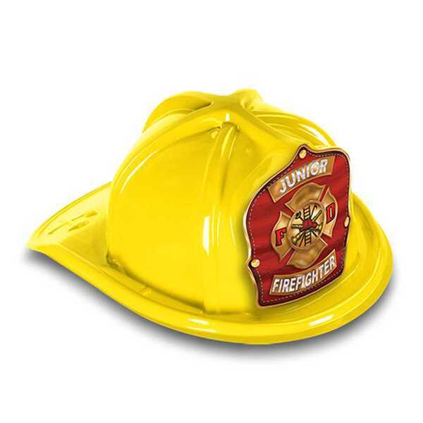 Chief's Choice Kid's Firefighter Hat, Gold Maltese Design, Stock
