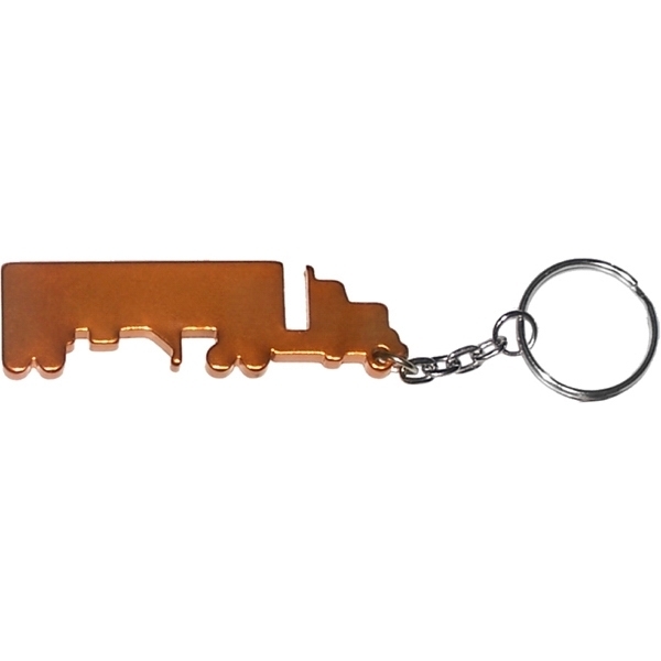 Truck Aluminum Bottle Opener Key Chain