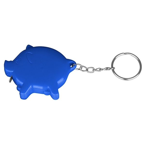 Pig Tape Measure Key Chain