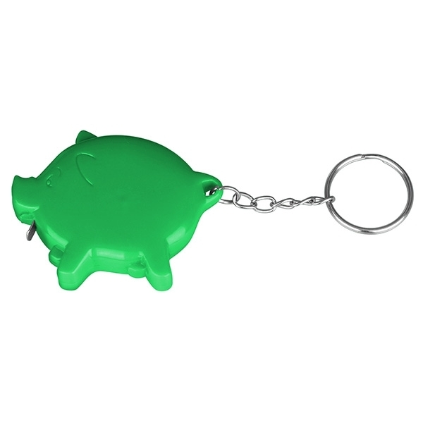 Pig Tape Measure Key Chain