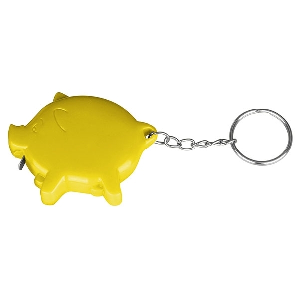 Pig Tape Measure Key Chain
