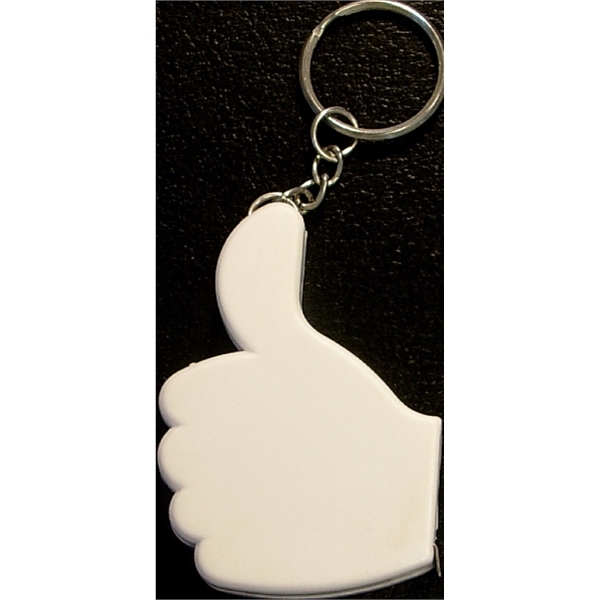 Thumbs Up Tape Measure Key Chain