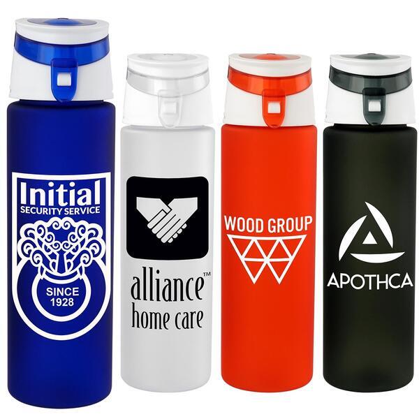 Trendy Rubberized Water Bottle, 24oz.