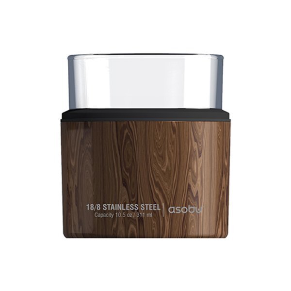 Asobu® Stainless Steel On the Rocks Kuzie & Old Fashioned Glass, 10.5oz.