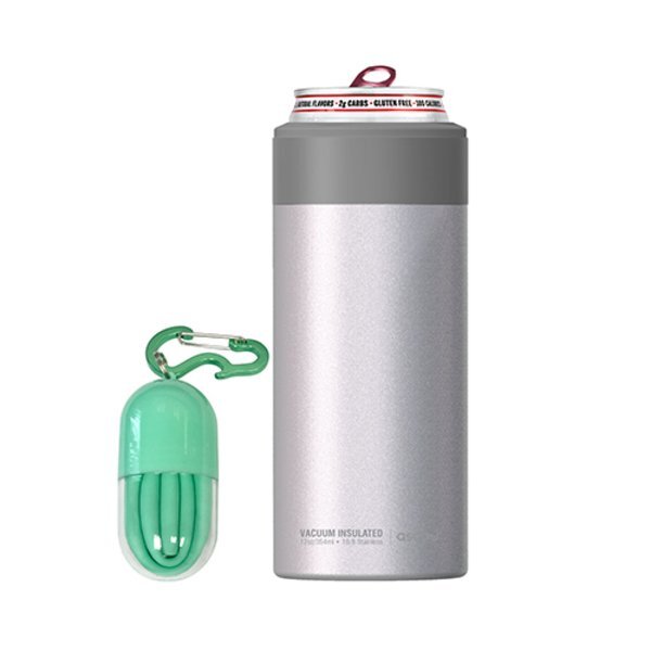 Asobu® Stainless Steel Slim Can Kuzie, 12oz.