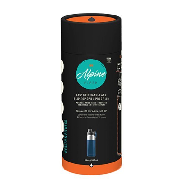 Asobu® Alpine Flask Copper-Lined Stainless Steel Bottle, 18oz.