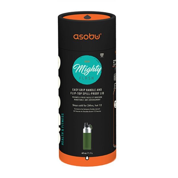 Asobu® Mighty Flask Copper-Lined Stainless Steel Bottle, 40oz.