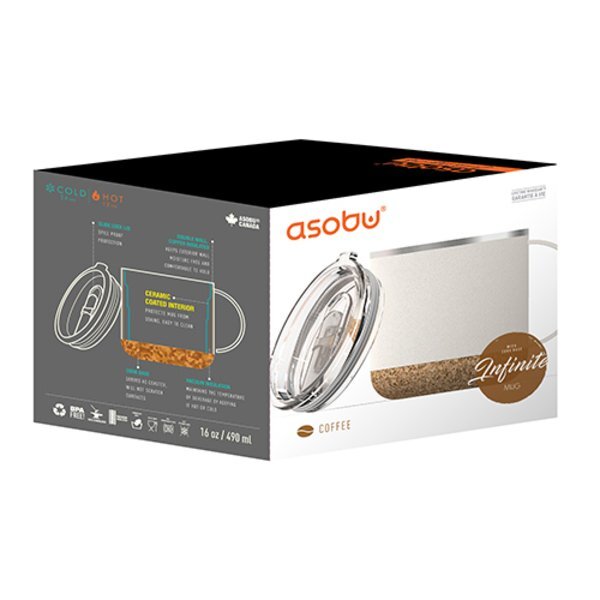 Asobu® Infinite Stainless Steel Mug, 16oz.