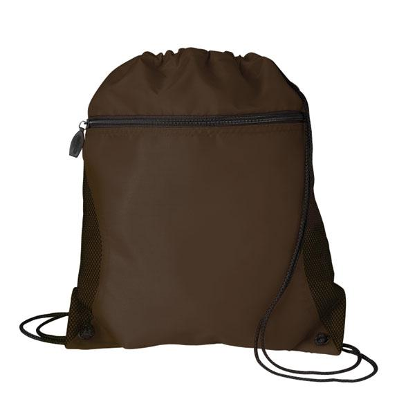 Mesh Pocket Oxford Drawcord Tote