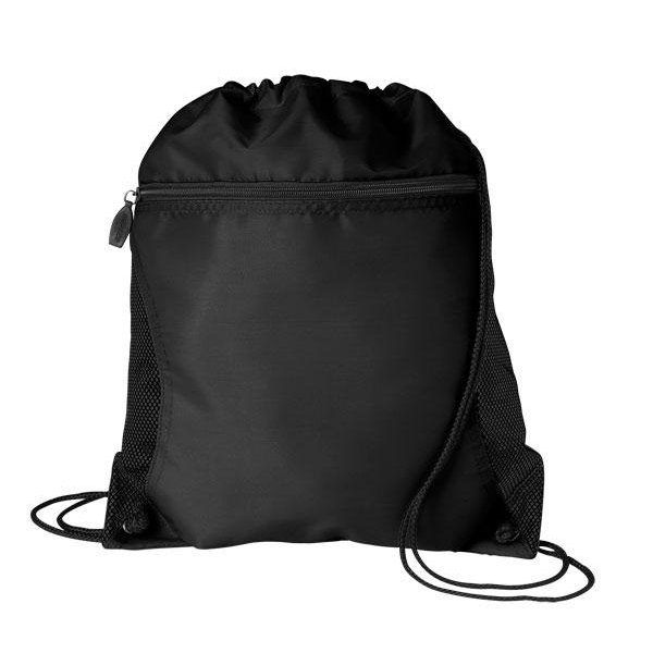 Mesh Pocket Oxford Drawcord Tote