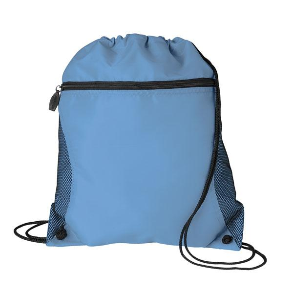 Mesh Pocket Oxford Drawcord Tote