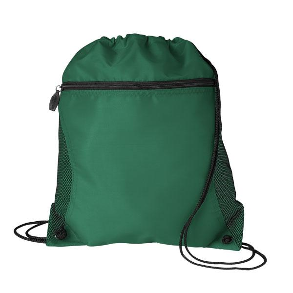 Mesh Pocket Oxford Drawcord Tote