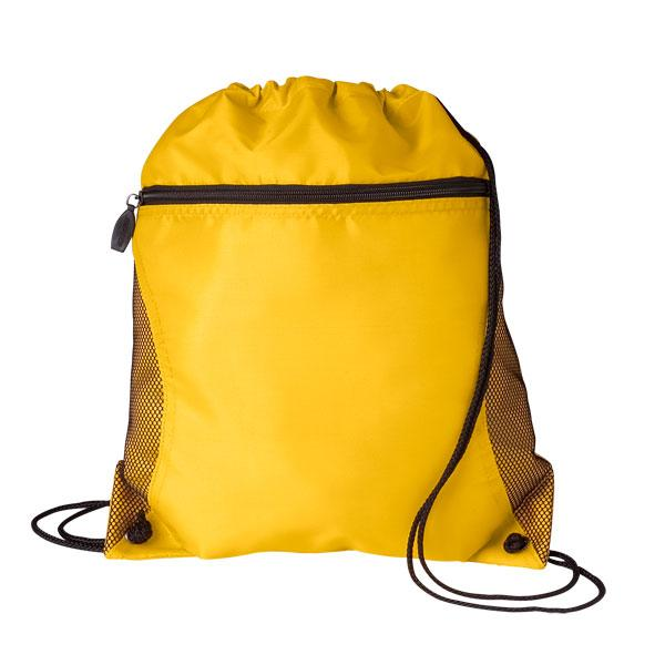 Mesh Pocket Oxford Drawcord Tote