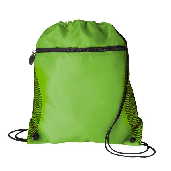 Mesh Pocket Oxford Drawcord Tote