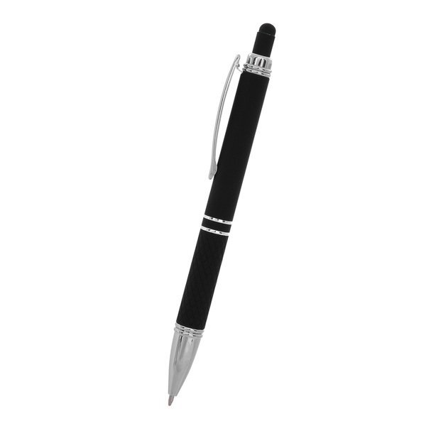 Quilted Rubberized Aluminum Stylus Pen