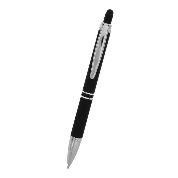 Quilted Rubberized Aluminum Stylus Pen