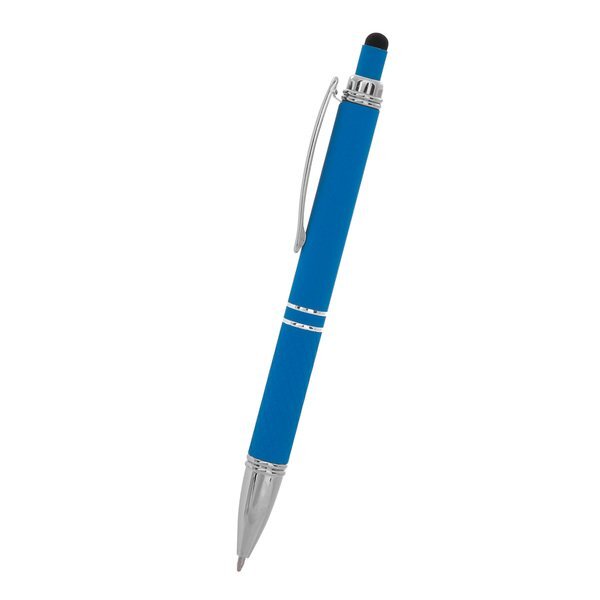 Quilted Rubberized Aluminum Stylus Pen
