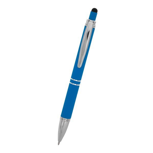 Quilted Rubberized Aluminum Stylus Pen
