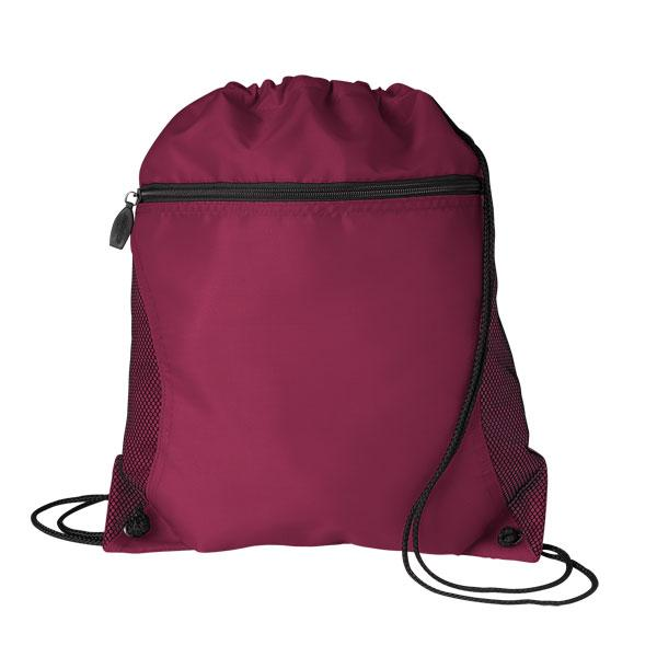 Mesh Pocket Oxford Drawcord Tote